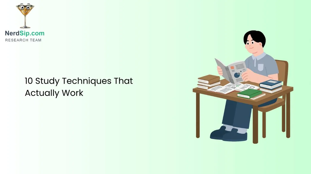 10 Lerntechniken, die tatsächlich funktionieren (Guide 2026) - NerdSip