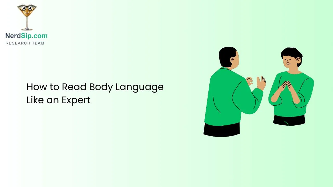 Diagram of two people in conversation with arrows highlighting non-verbal cues like posture and eye contact