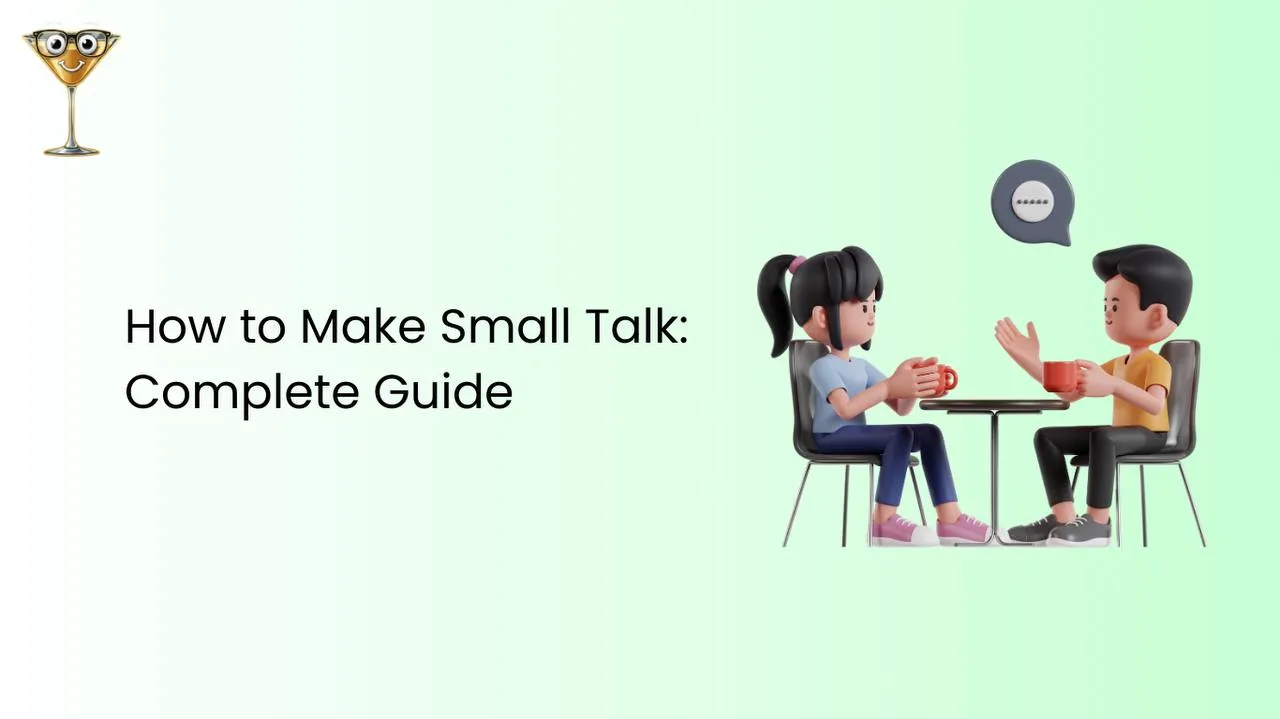 Two people engaged in relaxed conversation at a social event, body language open and friendly