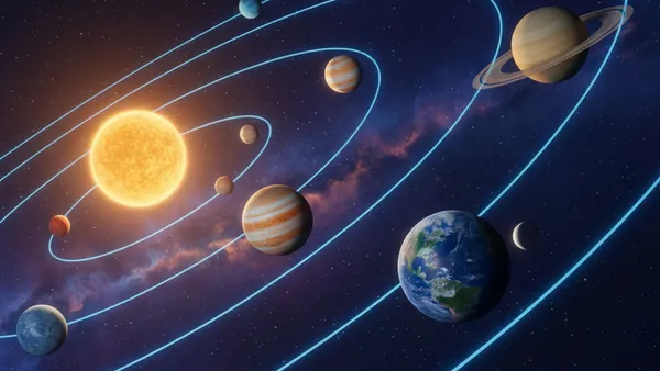 Cosmic Drift: Mapping Our Solar System